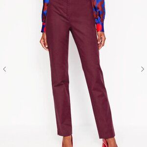 Boden Richmond Straight Leg Trouser (Maroon)
